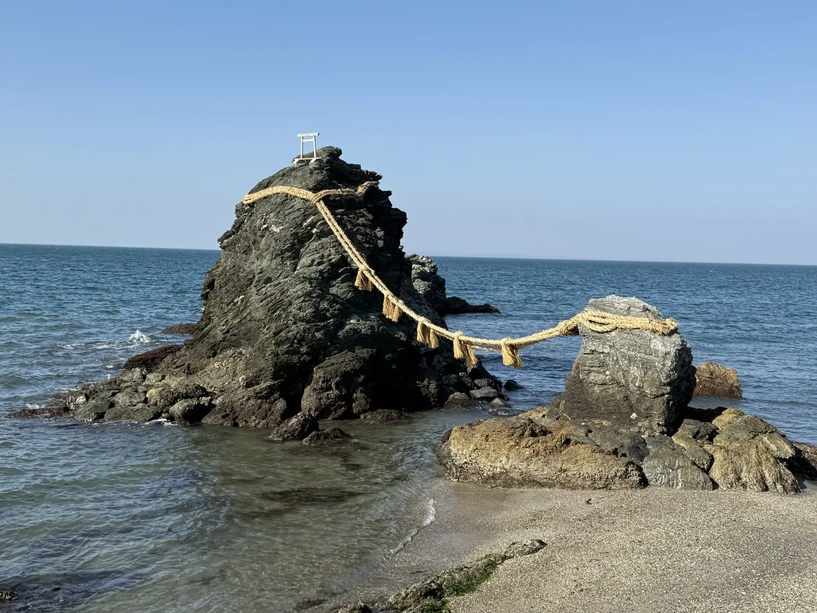 The Meoto Iwa Wedded Rocks at Ise — a day trip from Osaka